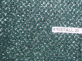 Пушистый овальный грязезащитная дорожка Kristall 20 зеленый