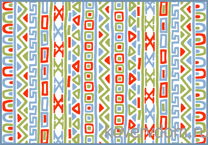 Детский развивающий ковер PTT Sorona JOYFUL KIDS Алфавит Ацтеков