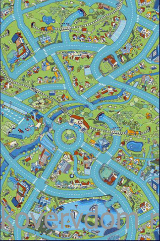 Детский развивающий ковер PTT Sorona Веселая деревушка  РАЗМЕР 2*3