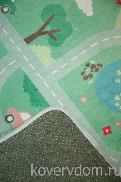 Детский развивающий 3D ковер с дорогами  ДОРОЖКИ-ДОМИКИ 86146